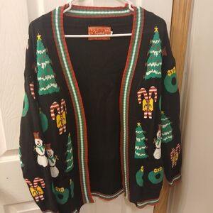 Christmas Cardigan Women's Size Small.